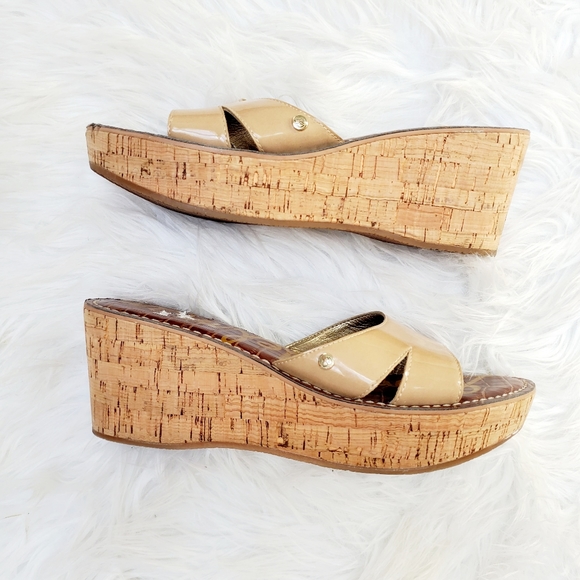 Sam Edelman | Shoes | Sam Edelman Almond Reid Platform Slide Wedges | Poshmark